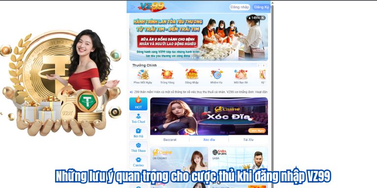Đăng Nhập Vz99 Những lưu ý quan trọng cho cược thủ khi đăng nhập VZ99
